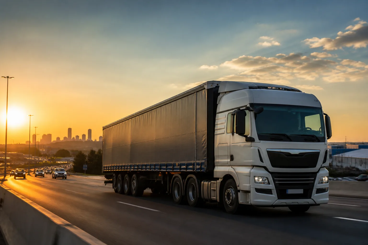 Articulated truck on a South African highway — heavy haulage insurance broker guidance for transport operators