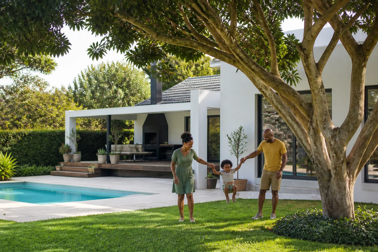 Family home and garden in South Africa — personal lines insurance broker for home and contents cover